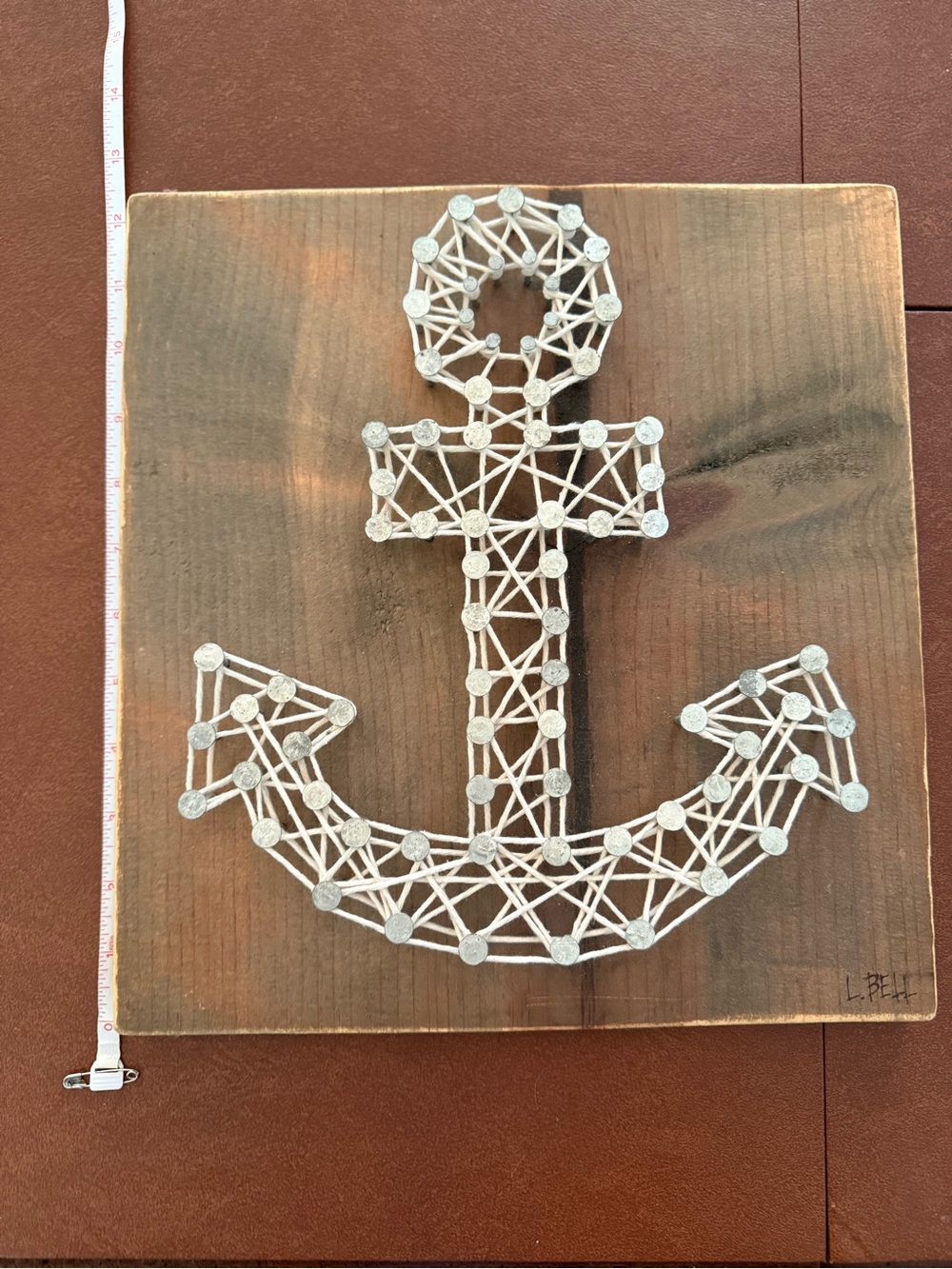 Wooden Anchor (DG) String Art Wall Decor in White